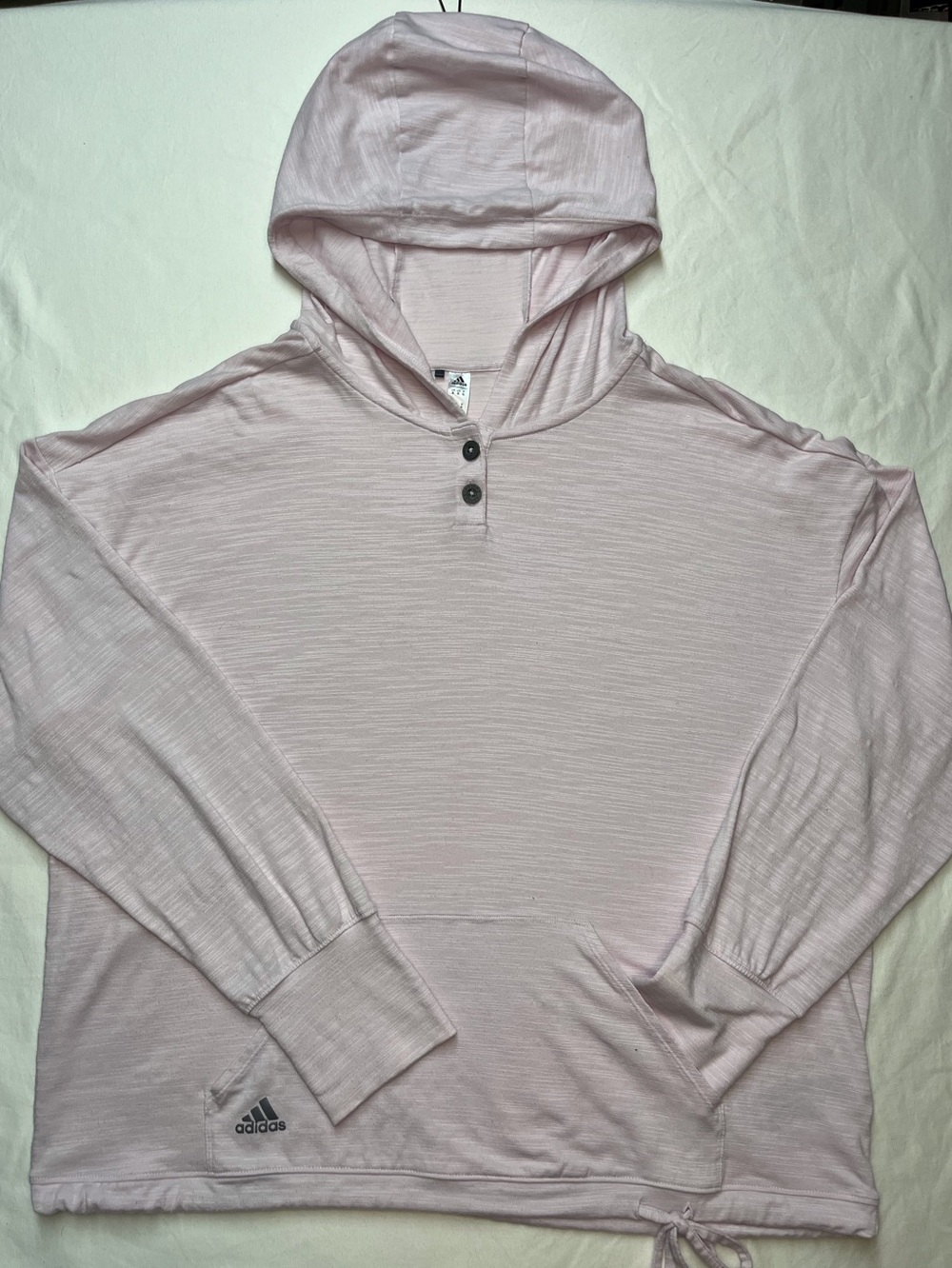 Adidas lightweight Pink Hooded Pullover